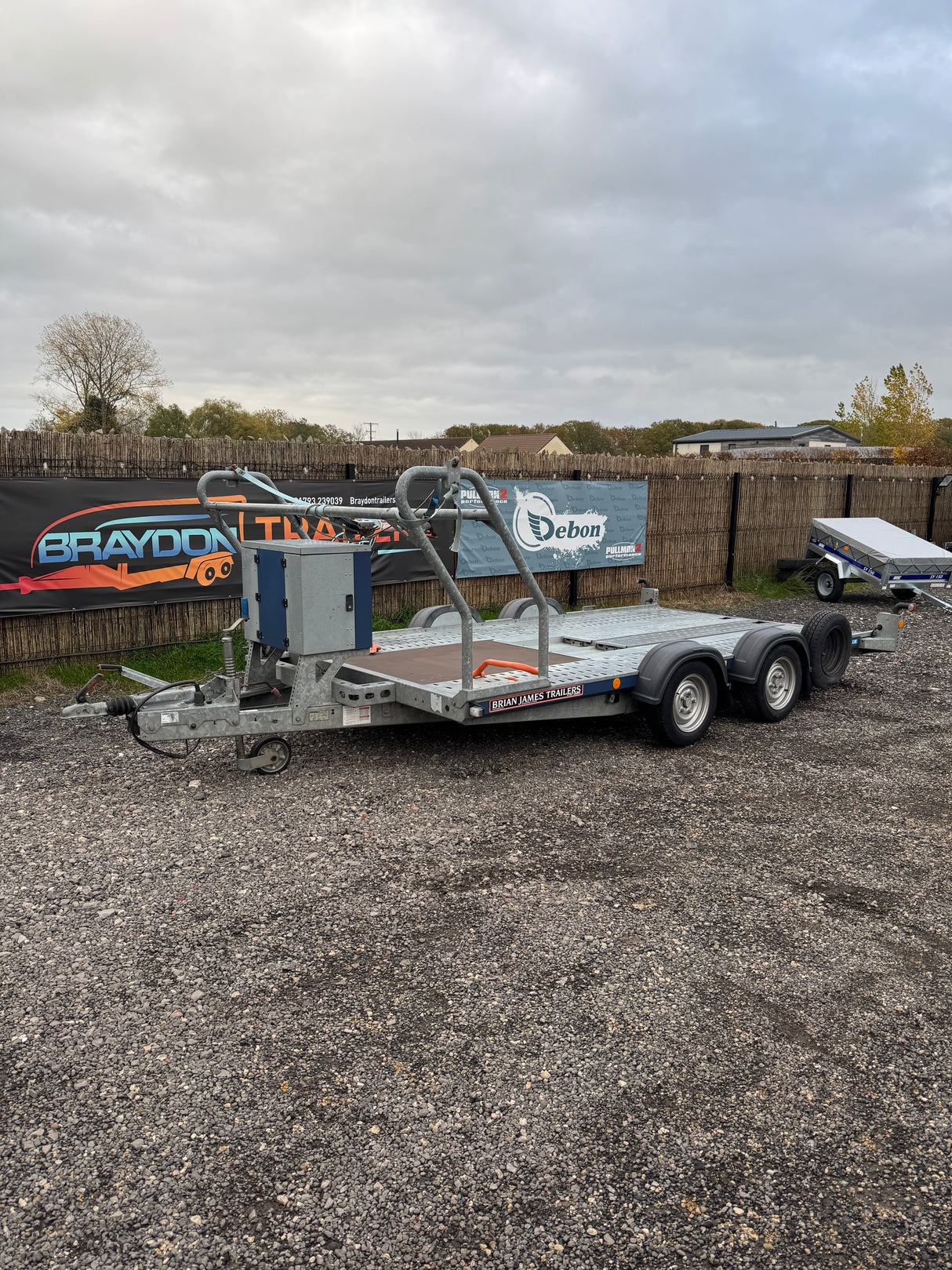 Brian James C4 Blue 126-2222 4m x 2m 2000kg Car Transporter Trailer