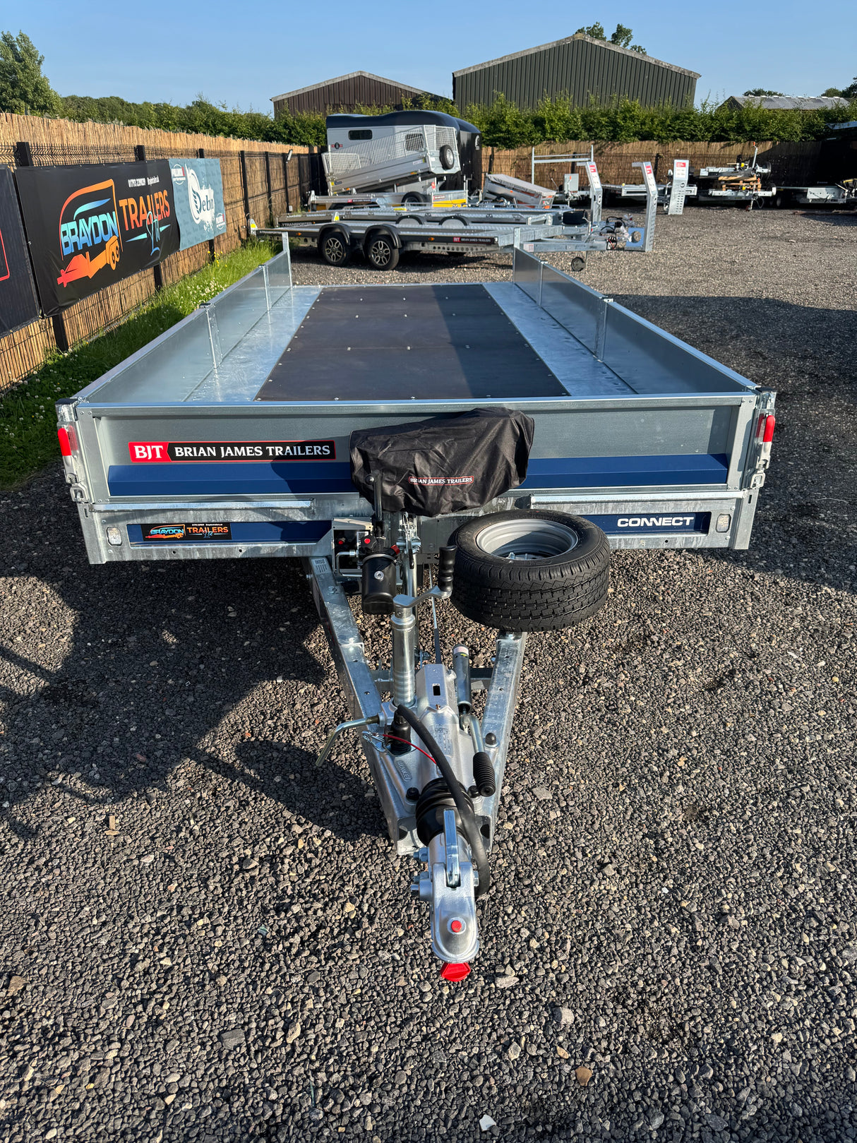 Brian James Connect Flatbed Trailer – 5.5m x 2.1m | 3.5T | Triple Axle | 10” Wheels 476-5521-35-3-10