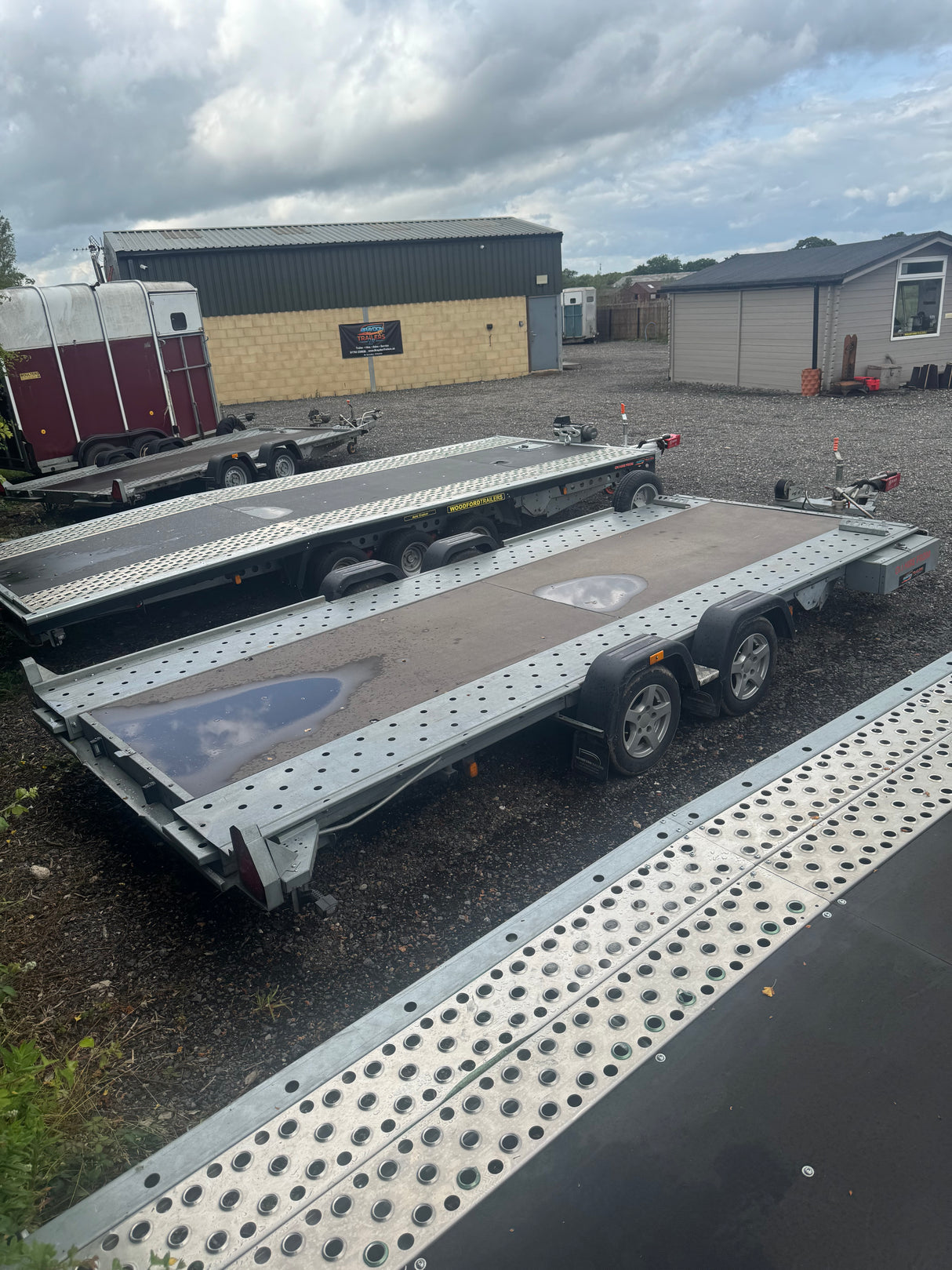 Woodford Wide Body WBT 131 16'x6'6" 4870mm x 1980mm Tilt Bed Car Transporter Trailer