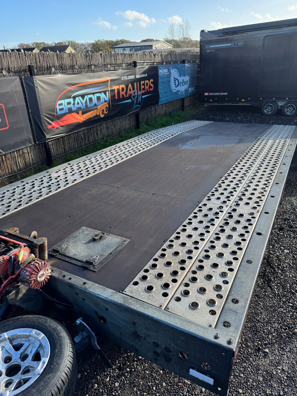 SOLD Woodford Auto Cruiser AC1835003 18’x7’3″ 5.5 x 2.22m 3500kg Tilt Bed Car Transporter Trailer With Electric Winch