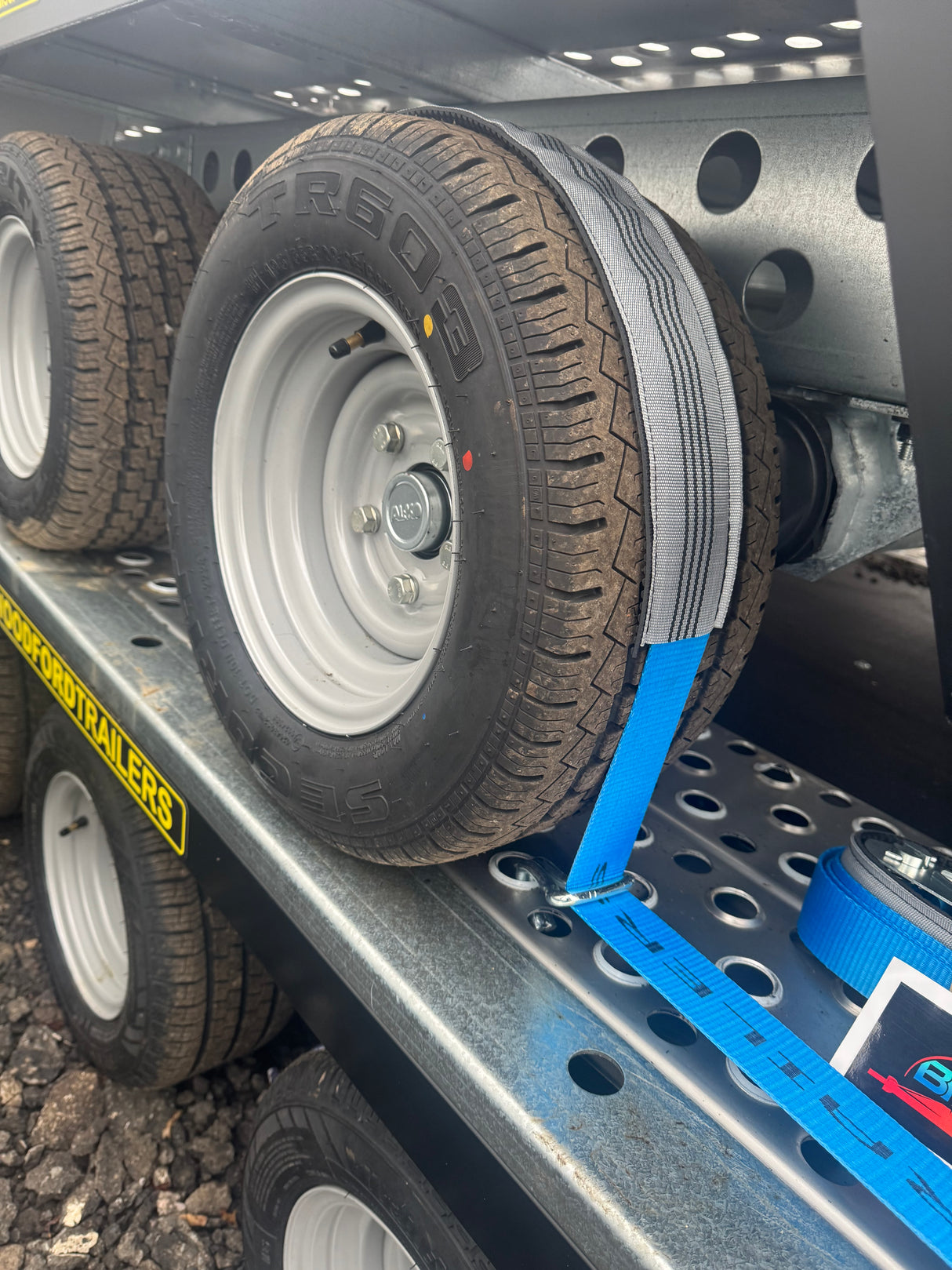 Sleeved Over Wheel Ratchet Strap 3.5M x 50mm Strap Car Recovery Transports Straps