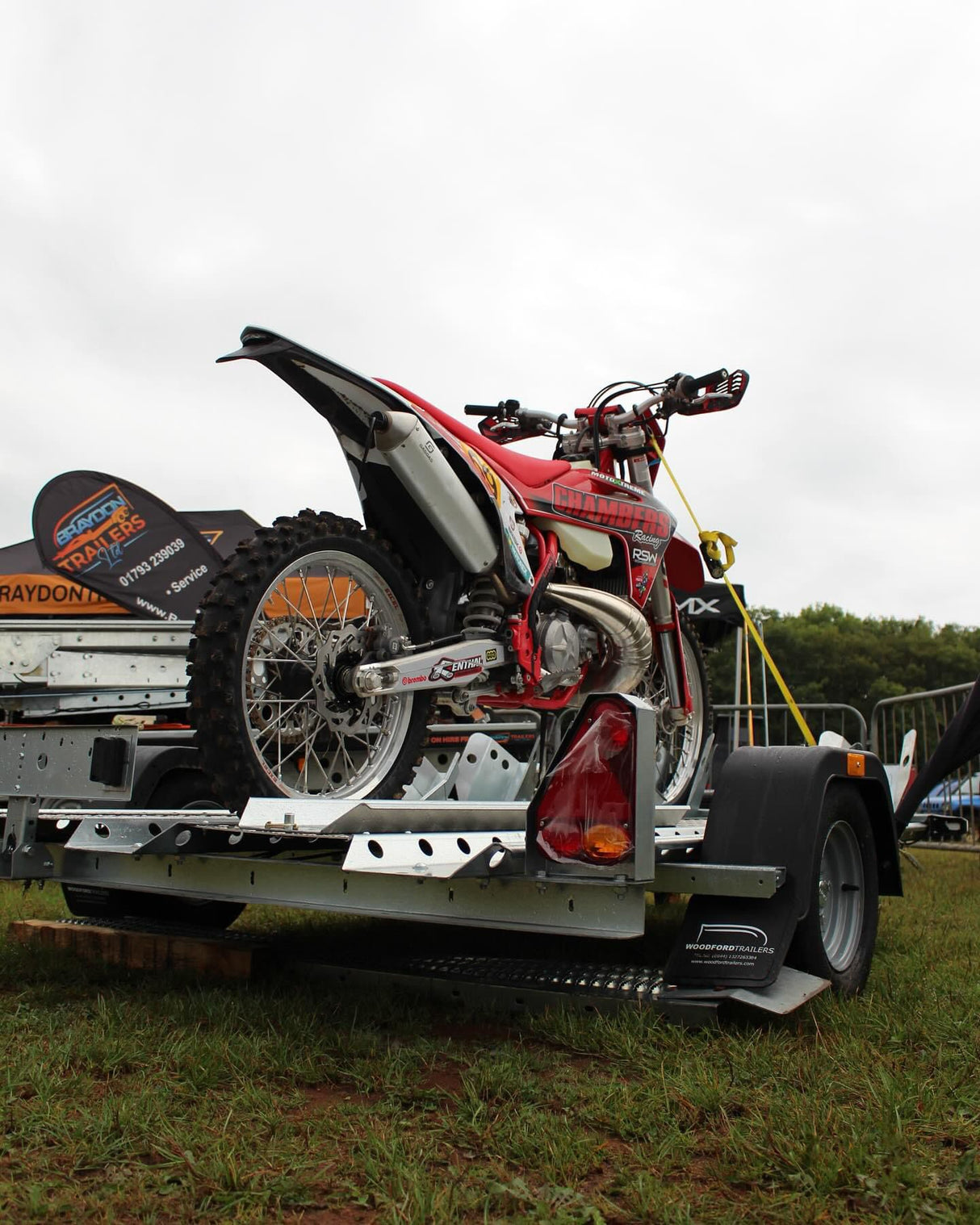 Woodford 3 Bike Motorbike Trailer