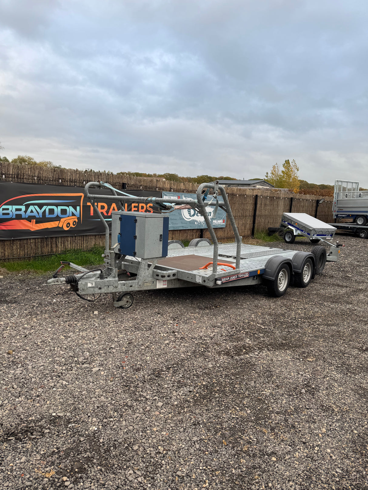 Brian James C4 Blue 126-2222 4m x 2m 2000kg Car Transporter Trailer