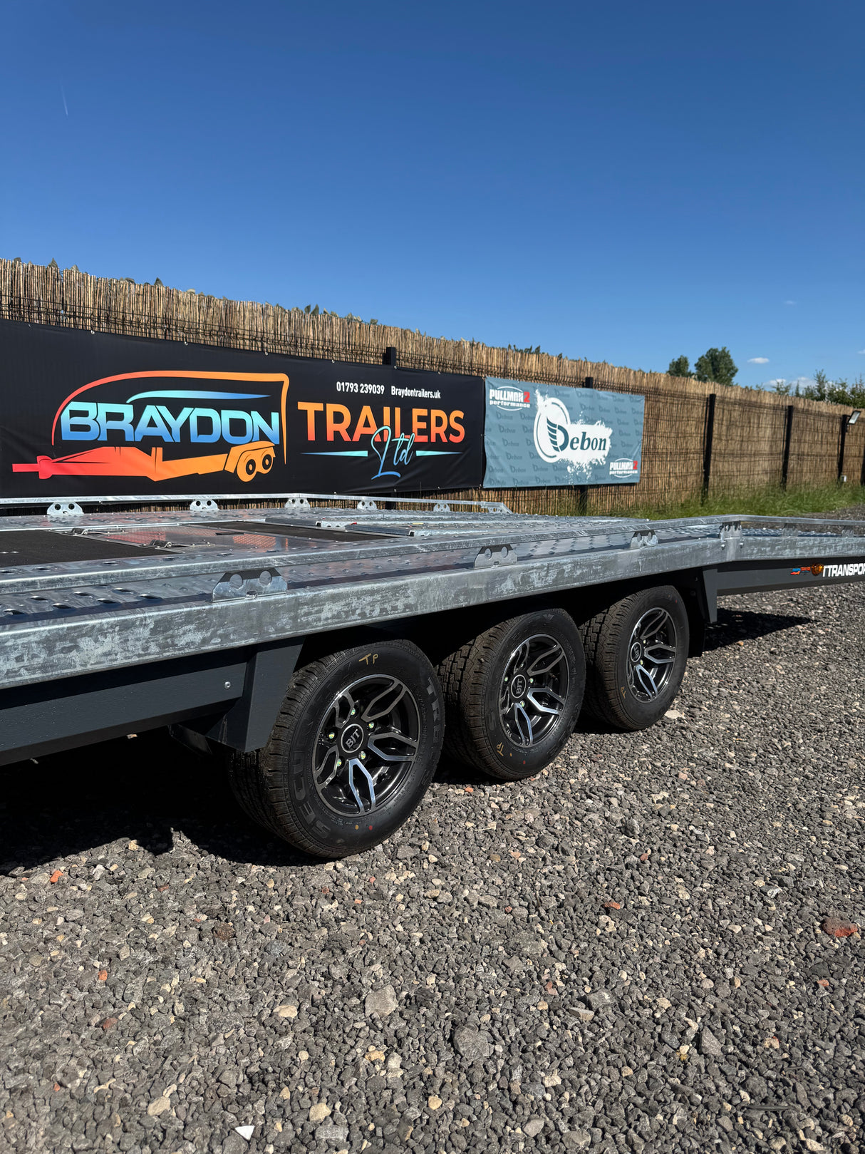 Brian James T6 T Transporter Car Trailer, 5.5m x 2.24m, 3.5t, 10in wheels, 3 Axle - 231-5522-35-3-10