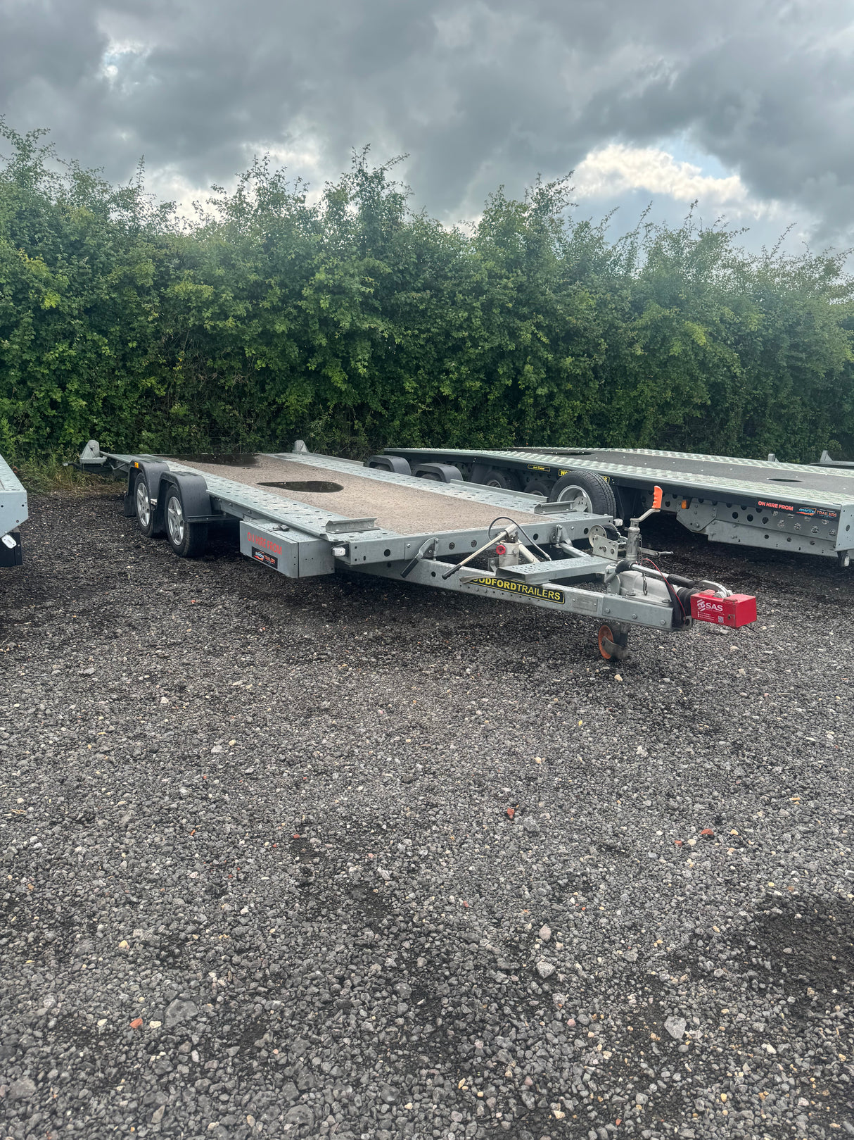 Woodford Wide Body WBT 131 16'x6'6" 4870mm x 1980mm Tilt Bed Car Transporter Trailer