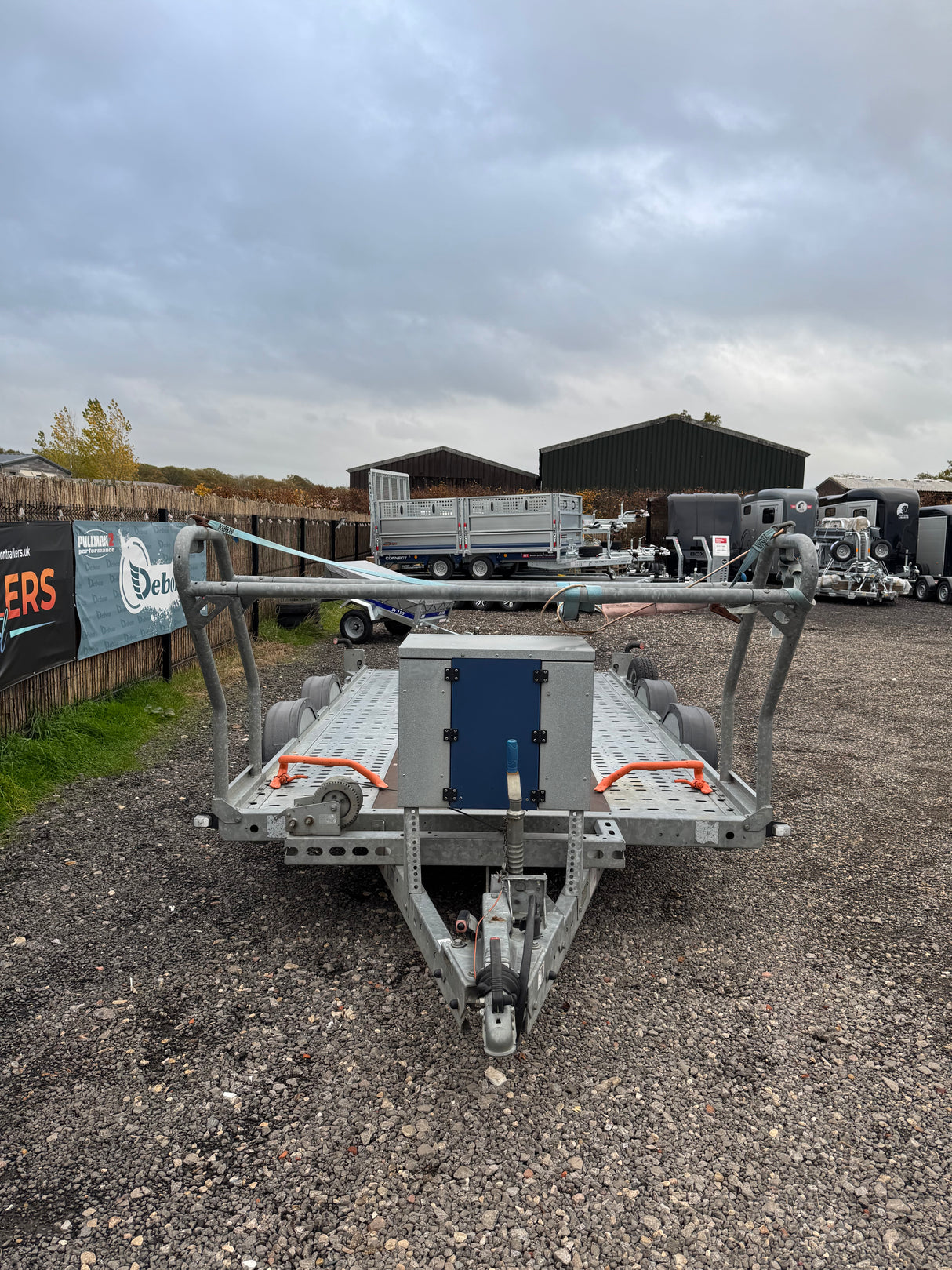 Brian James C4 Blue 126-2222 4m x 2m 2000kg Car Transporter Trailer