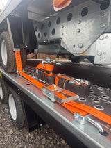 Sleeved Over Wheel Ratchet Strap With Swivel Hooks 3.5M x 50mm Strap Car Recovery Transports Straps