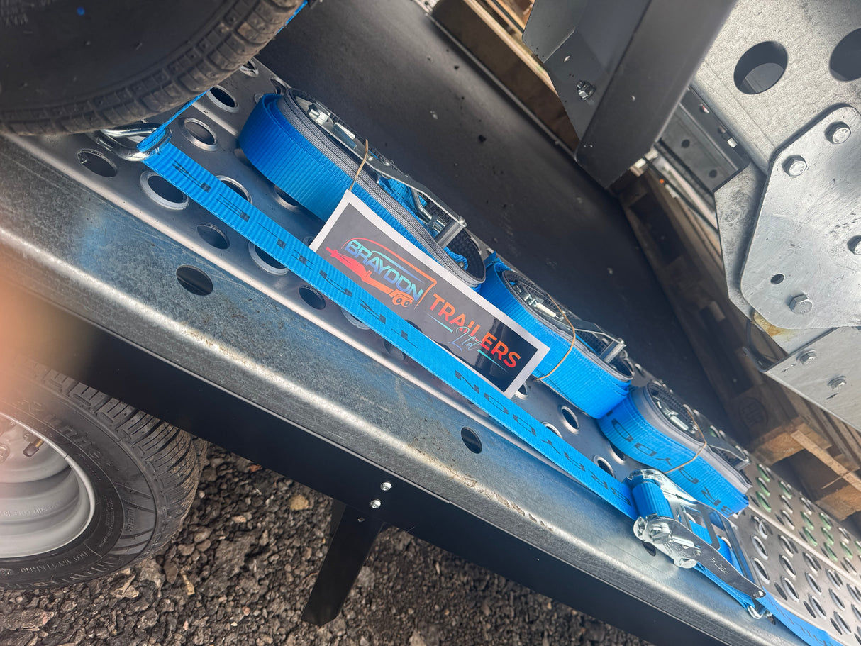 Sleeved Over Wheel Ratchet Strap 3.5M x 50mm Strap Car Recovery Transports Straps