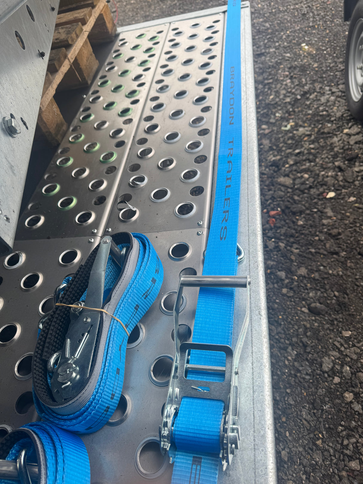 Sleeved Over Wheel Ratchet Strap 3.5M x 50mm Strap Car Recovery Transports Straps