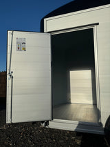 Debon Roadster C500 Twin Axle Box Van Bike Trailer Black Aluminium Sides & Side door