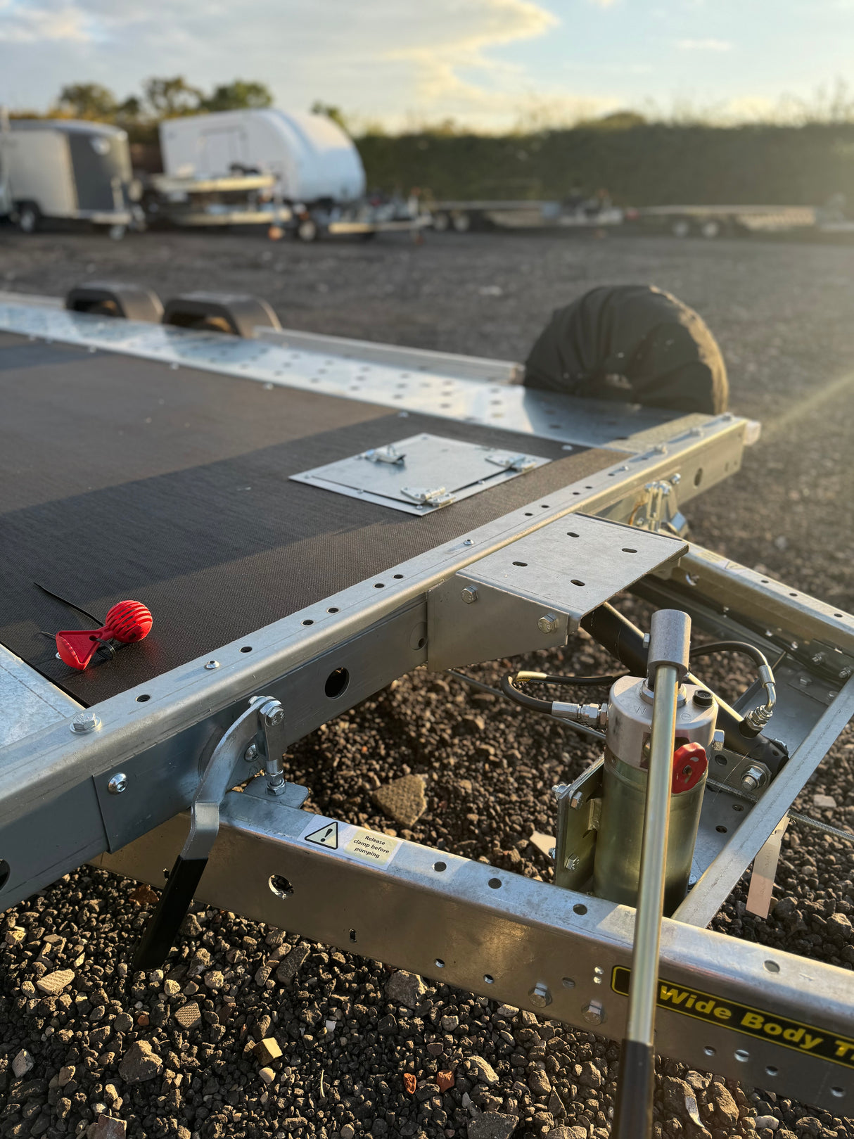 Woodford Widebody WBT-141 16’x6’6” Tilt with ramps Winch Ready Car Transporter Trailer